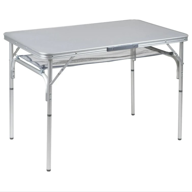 Туристичний Стіл Розкладний Bo-Camp Premium 100x70 cm Grey (1404422) Кемпінговий Складаний Столик для риболовлі, фото 1