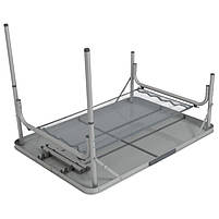 Туристичний Стіл Розкладний Bo-Camp Premium 100x70 cm Grey (1404422) Кемпінговий Складаний Столик для риболовлі, фото 5