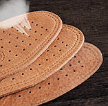 Устілки з натуральної свинячої шкіри 25,5 см дихаючі, фото 5
