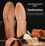 Устілки з натуральної свинячої шкіри 25,5 см дихаючі, фото 7