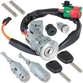 Citroen C2 C3 Комплект замок запалювання + личинки в двері і багажник 4162.AG арт DA-33252