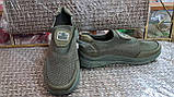 Кросівки чоловічі Dago Style літні сітка кольору хакі, фото 2