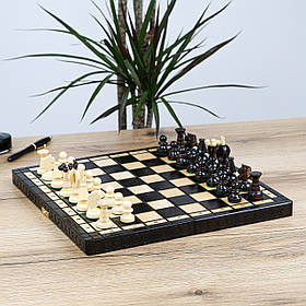 Сувенірний набір шахів для чоловіка "Королівські" ручної роботи 350*350 мм