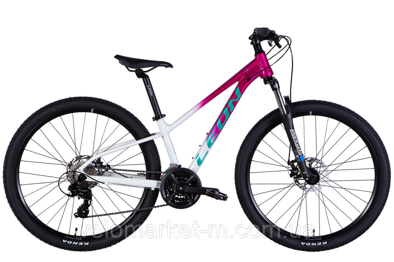 Велосипед AL 27,5" Leon XC 105 DD CS рама-13" рожевий з білим 2025