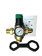 Редуктор тиску 1" з фільтром мембранний HOLSMANN з латуні