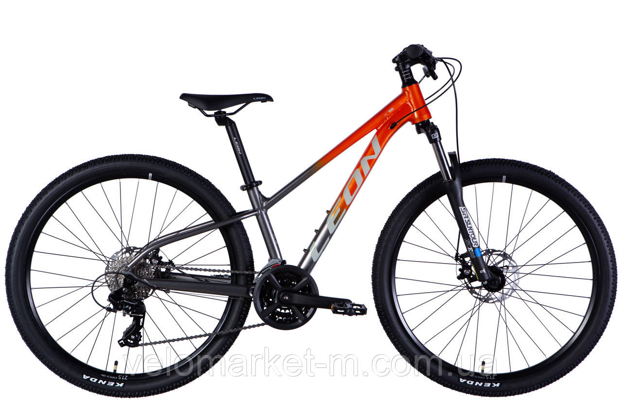 Велосипед AL 27,5" Leon XC 105 DD CS рама-13" помаранчевий зі сріблястим 2025