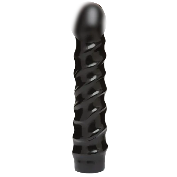 Ділдо Doc Johnson CodeBlack - 8 Inch Raging Vac-U-Lock зі стимулюючим рельєфом, діаметр 3,8 см