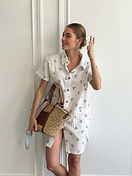 Пляжна туніка з мусліну "Морська Мрія"
