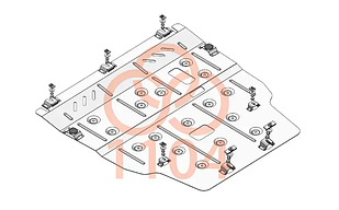 Захист двигуна Mercedes-Benz CLA 200 C117 (2013-2019) Кольчуга