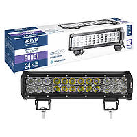 Фара світлодіодна Brevia 10-30V, 72W (24x3W), 6000Lm, CREE, COMBO