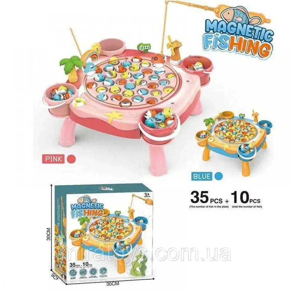 Ігровий набір «Риболовля», магнітна «Риболовля», 35 рибок і 2 вудки, фото 1