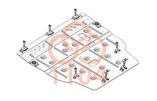 Захист двигуна Mercedes-Benz GLA X156 (2013-2017) Кольчуга