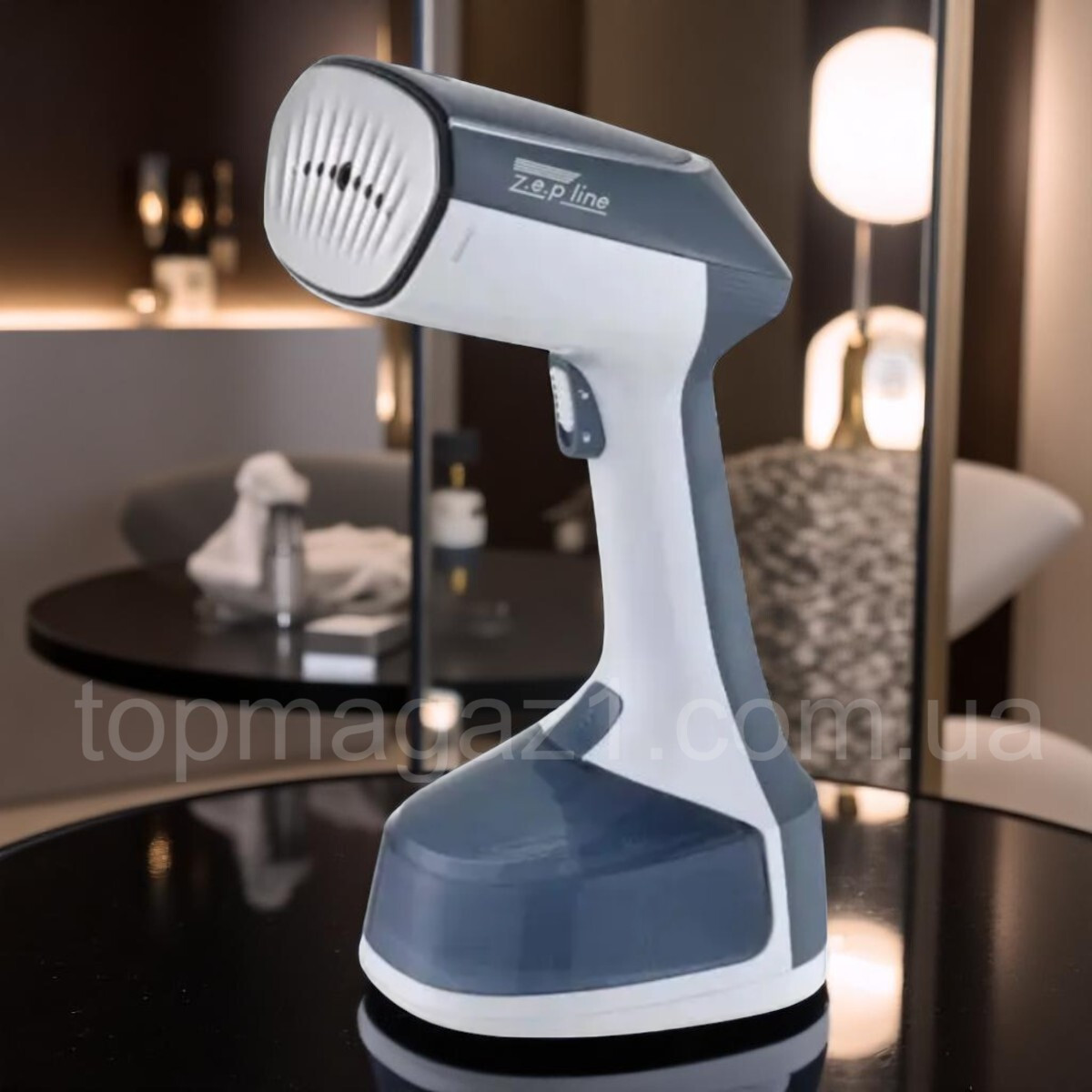 Ручний відпарювач Zepline 2500 Вт зі знімним резервуаром 0.3 л і підошвою з нержавіючої сталі, фото 1