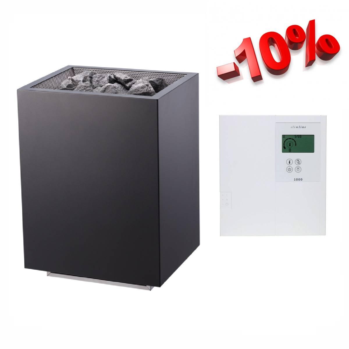 Електрична кам'янка для сауни Sentiotec Home fin 9 кВт з виносним пультом  Fasel 1000, фото 1