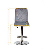 Стілець майстра JERRY/ ДЖЕРРИ BAR CH-BASE D-385 mm, фото 3