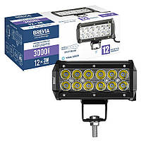 Фара світлодіодна Brevia 10-30V, 36W (12x3W), 3000Lm, CREE, SPOT