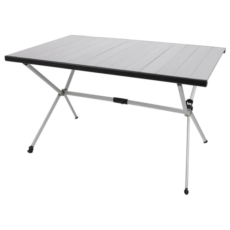 Туристичний Стіл Розкладний Bo-Camp Lamel 121x80 cm Aluminium (1404438) Кемпінговий Складаний Столик для риболовлі, фото 1