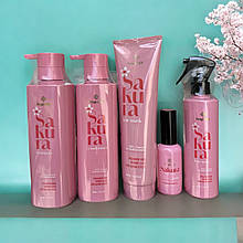 Набір для волосся Sakura Bogenia (шампунь, кондиціонер, маска, спрей, сироватка)