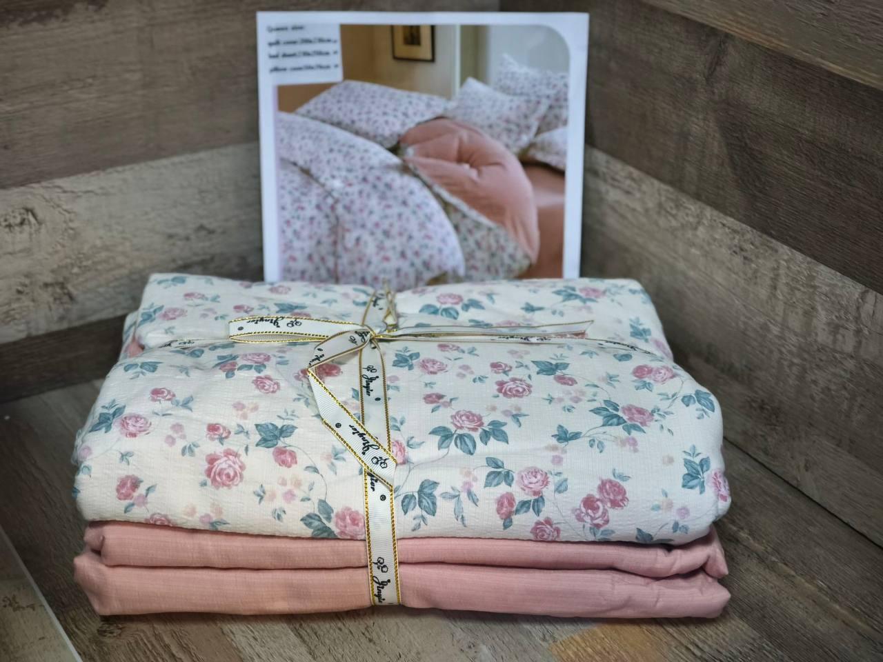 Муслінова постільна білизна Євро, фото 1