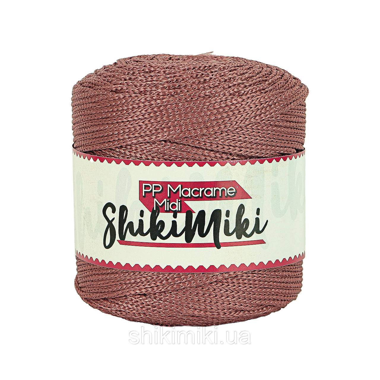 Трикотажний шнур поліпропіленовий PP Macrame, колір Каштановий