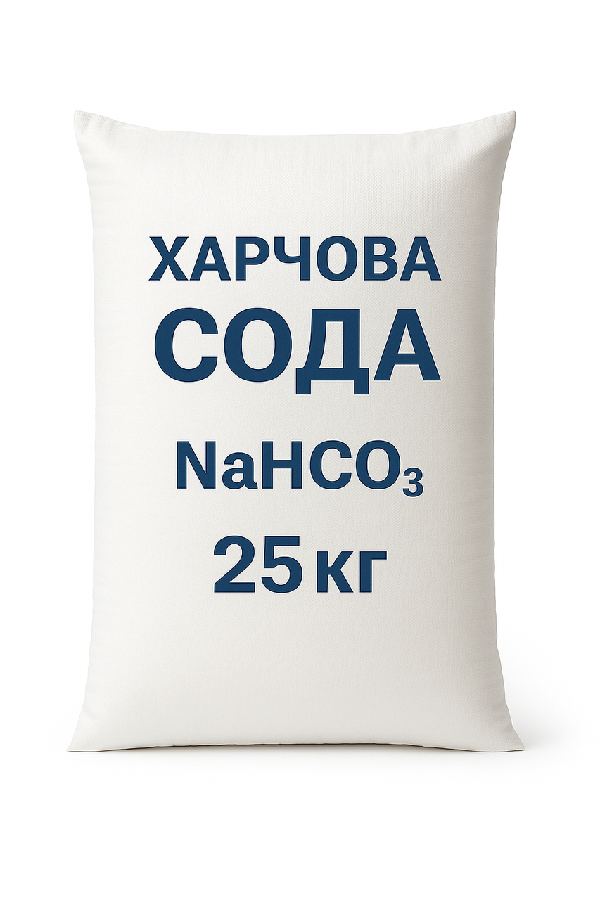Харчова сода Е-500 (бікарбонат натрію) 25 кг Мішок