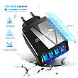 Мережевий зарядний пристрій швидкого заряджання 4 port USB Quick Charge 3.0 Black (12W). Швидка зарядка для телефону, фото 7