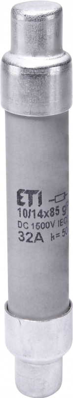 Плавка вставка (запобіжник) ETI CH10/14x85 gPV 25A/1500V DC, фото 1