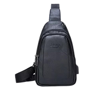 Чоловічий міський рюкзак на плече Fashion style 2019 (fs7932) Чорний