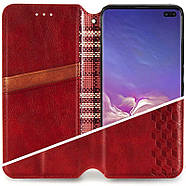 Шкіряний чохол-книжка GETMAN Cubic для Xiaomi Mi 10T Lite / Redmi Note 9 Pro 5G Червоний, фото 2