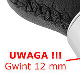 Mazda 3 BK 03-08 Ручка КПП ЧОРНА ШКІРА 5 ШВИДКІСТЕЙ 12ММ, фото 3