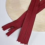 Потаємна блискавка 50 см на щільній основі колір бордовий, фото 2