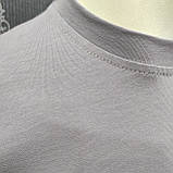 Чоловіча однотонна  футболка сіра, фото 7