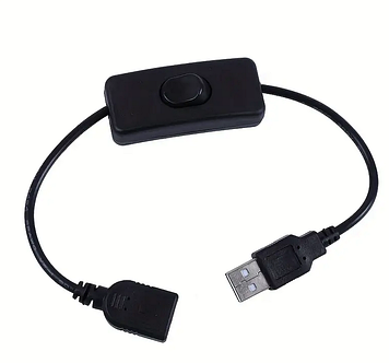 USB-кабель з перемикачем увімкнення та вимкнення H01 чорний