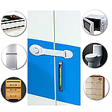 Набір дитячих замків безпеки Baby Proof Security Protector захист для шаф і ящиків від дітей (2шт), фото 3