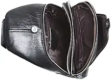 Шкіряна чоловіча нагрудна сумка слінг Tiding Bag 79906, фото 5