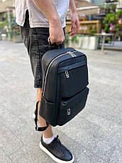 Чоловічий шкіряний рюкзак для ноутбука і подорожей Tiding Bag SB-133863, фото 4