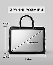 Шкіряна чоловіча сумка-портфель для ноутбука Tiding Bag M364A, фото 5