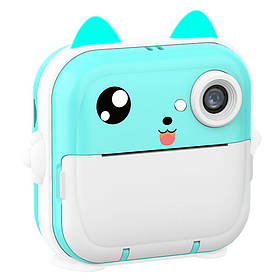 Фотоапарат миттєвого друку RIAS Q5 2.4" + 3 рулони паперу Blue (3_06642)