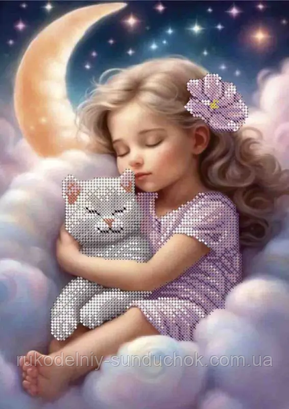Схема для вишивання бісером ТМ Acorns Сон янгола А4-К-1504, фото 1
