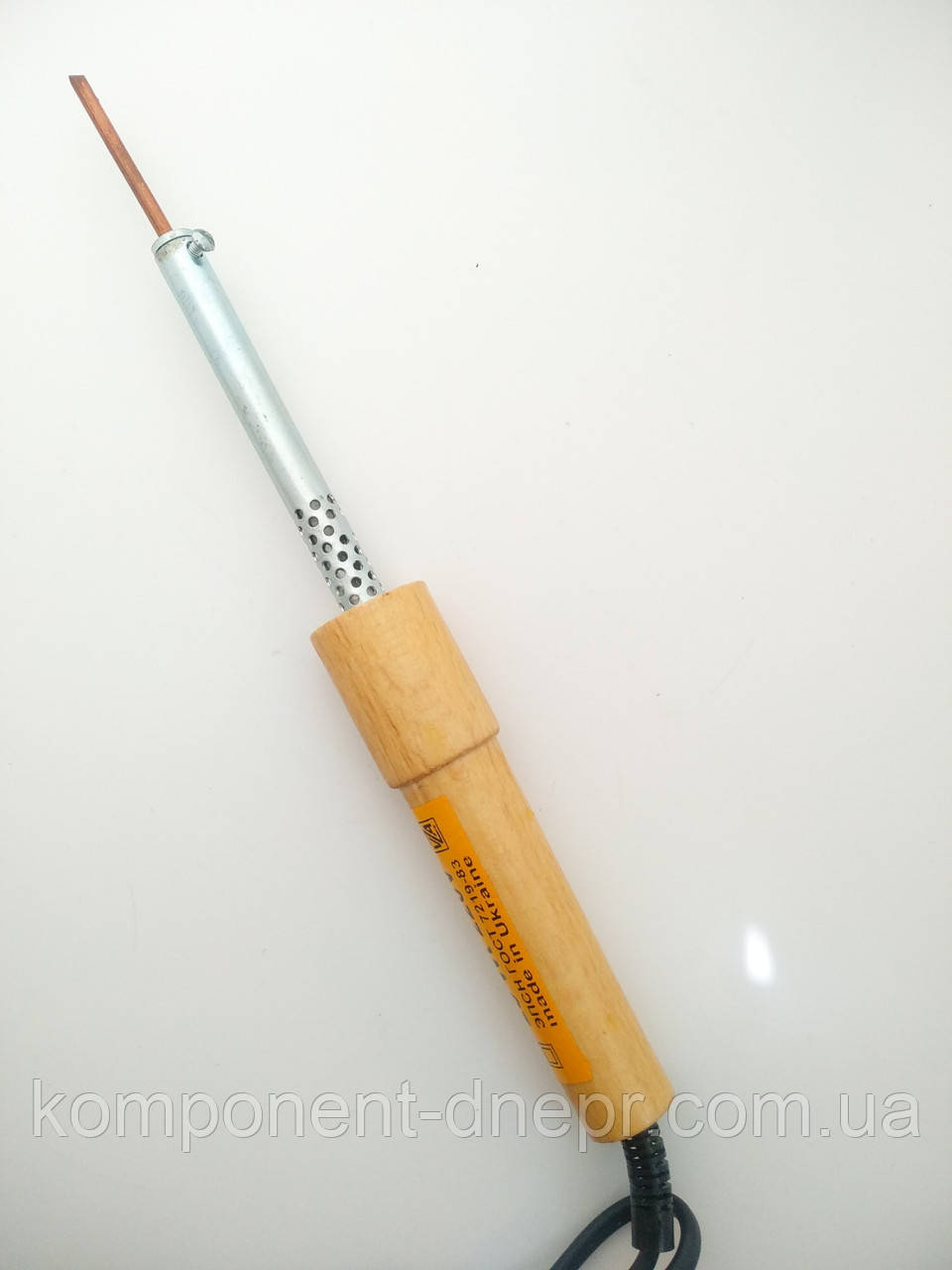 Паяльник 25 Вт із дерев'яною ручкою та мідним жалом, фото 1