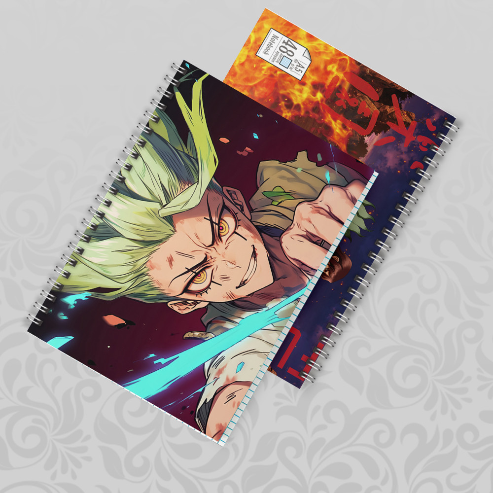 Зошит 48 арк. на пружині у клітинку Dr. Stone
