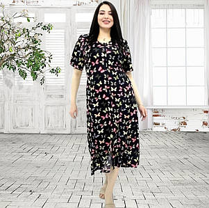 Плаття велике на ґудзиках віскоза