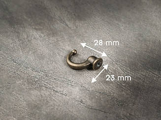 Гачок металевий. 28х23мм