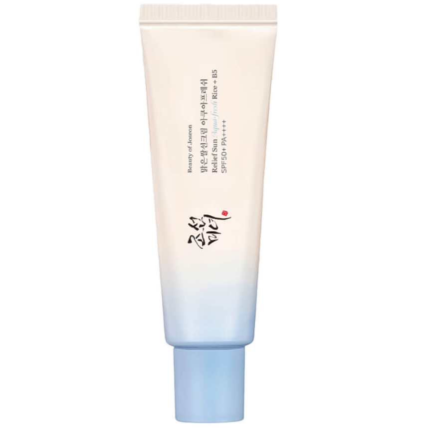 Легкий сонцезахисний крем з пантенолом Beauty of Joseon Relief Sun Aqua-fresh Rice+B5 SPF50+ PA++++ 50 мл