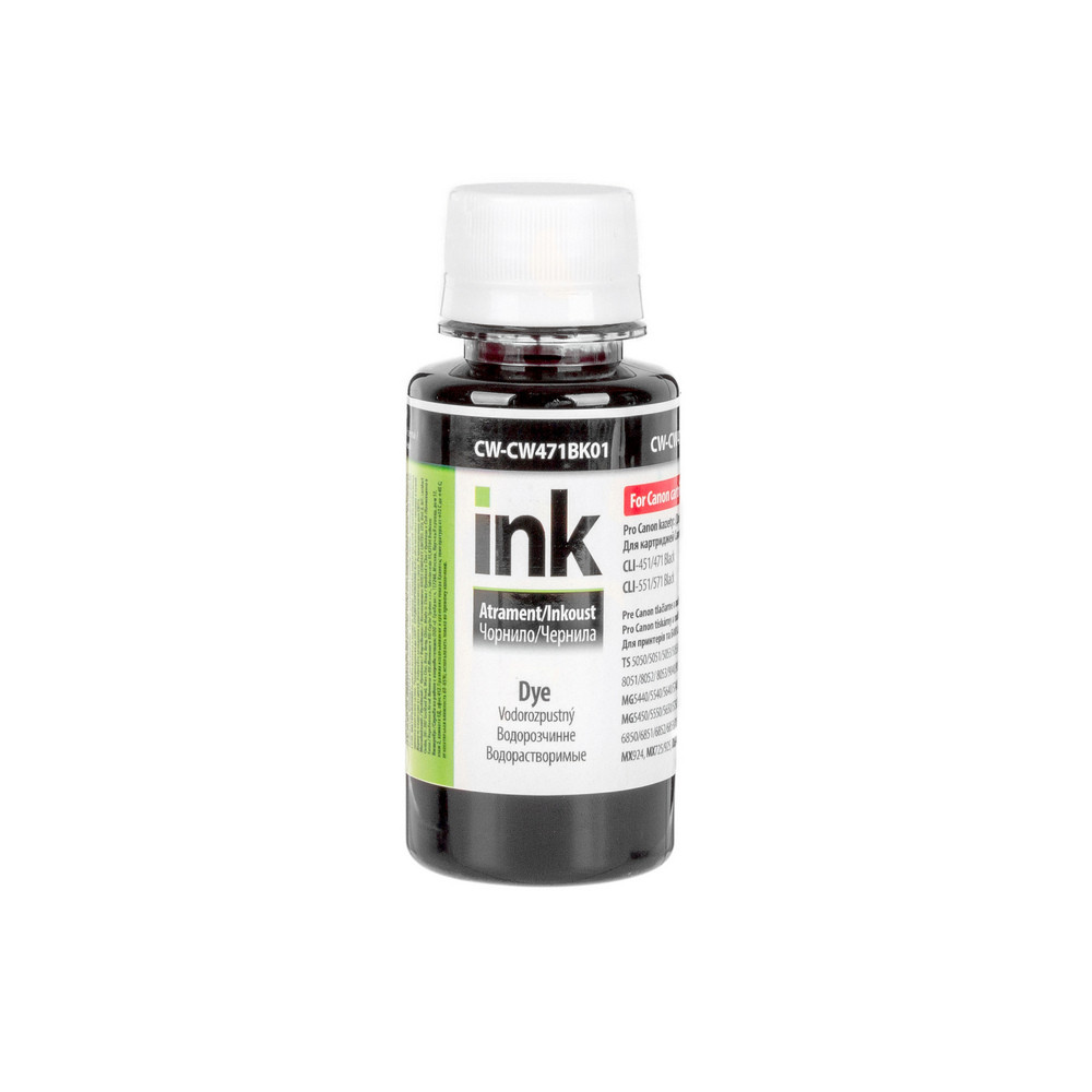 Чорнило ColorWay до Canon CW471 BK Dye-based 100ml (CW-CW471BK01)