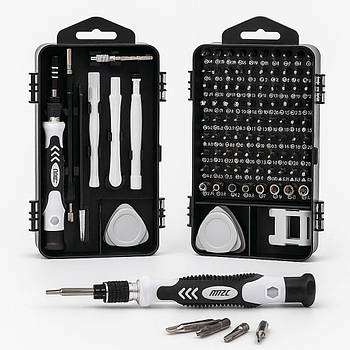 Набір викруток та біт 115 в 1 для ремонту телефонів та ноутбуків, в кейсі / Набір викруток для точних робіт