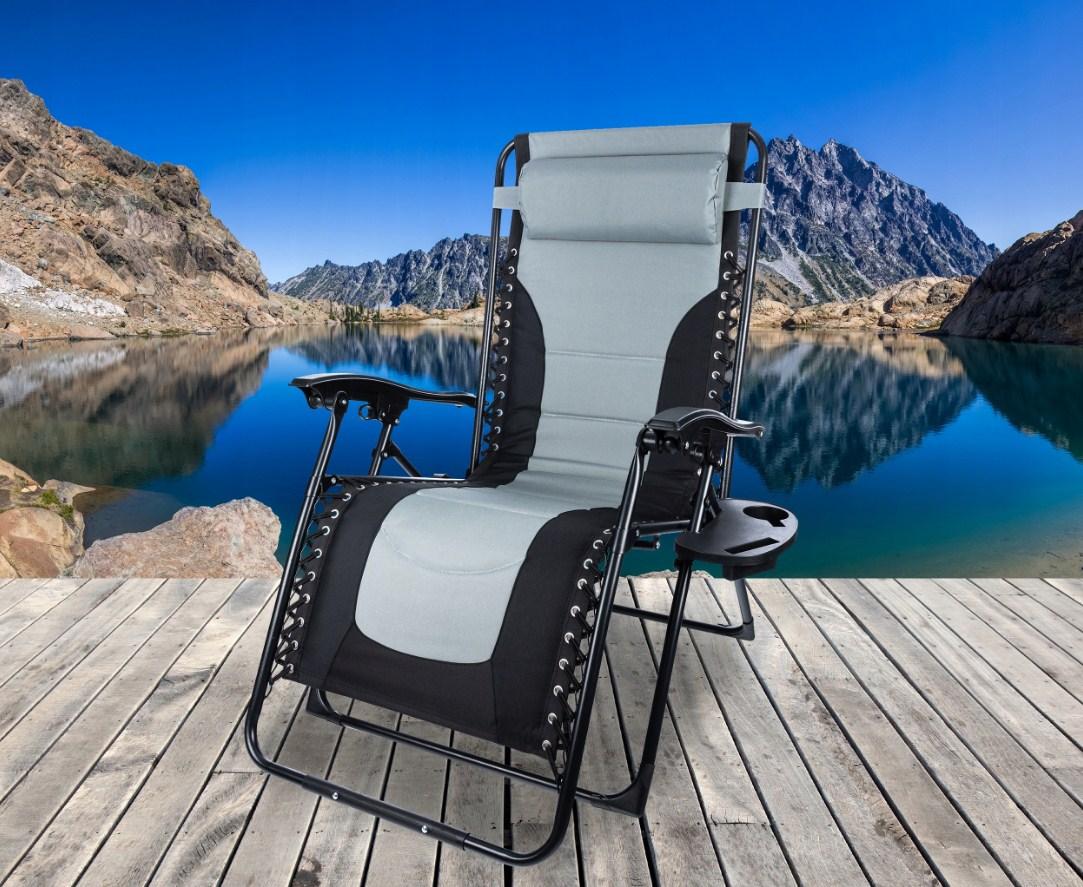 Комфортне шезлонг-крісло Garden Relax з регульованою спинкою і підставкою L66R4