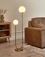 Підлогова, затишна лампа TUHALA металева золота