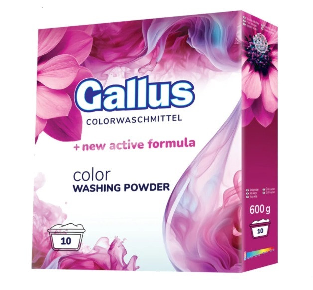 Пральний порошок Gallus Color 600 г 10 прань