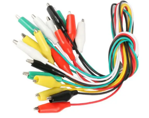 Комплект дротів із крокодилами 35 мм довжина 50 см 5 шт.